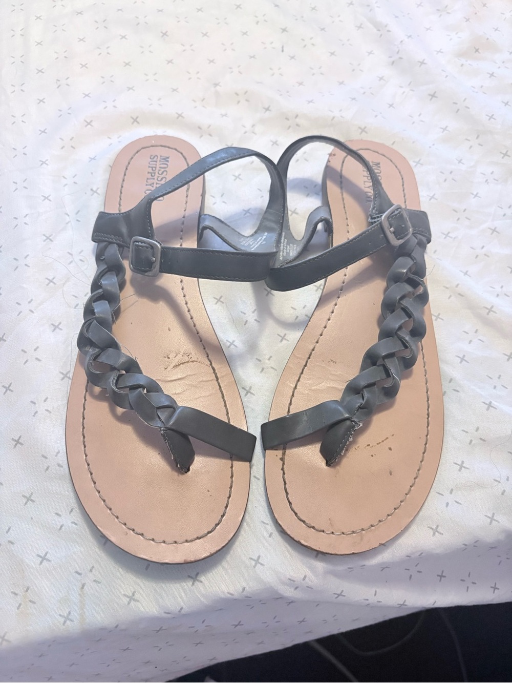 Mossimo Supply Co. Braided Strap Sandals in Gray